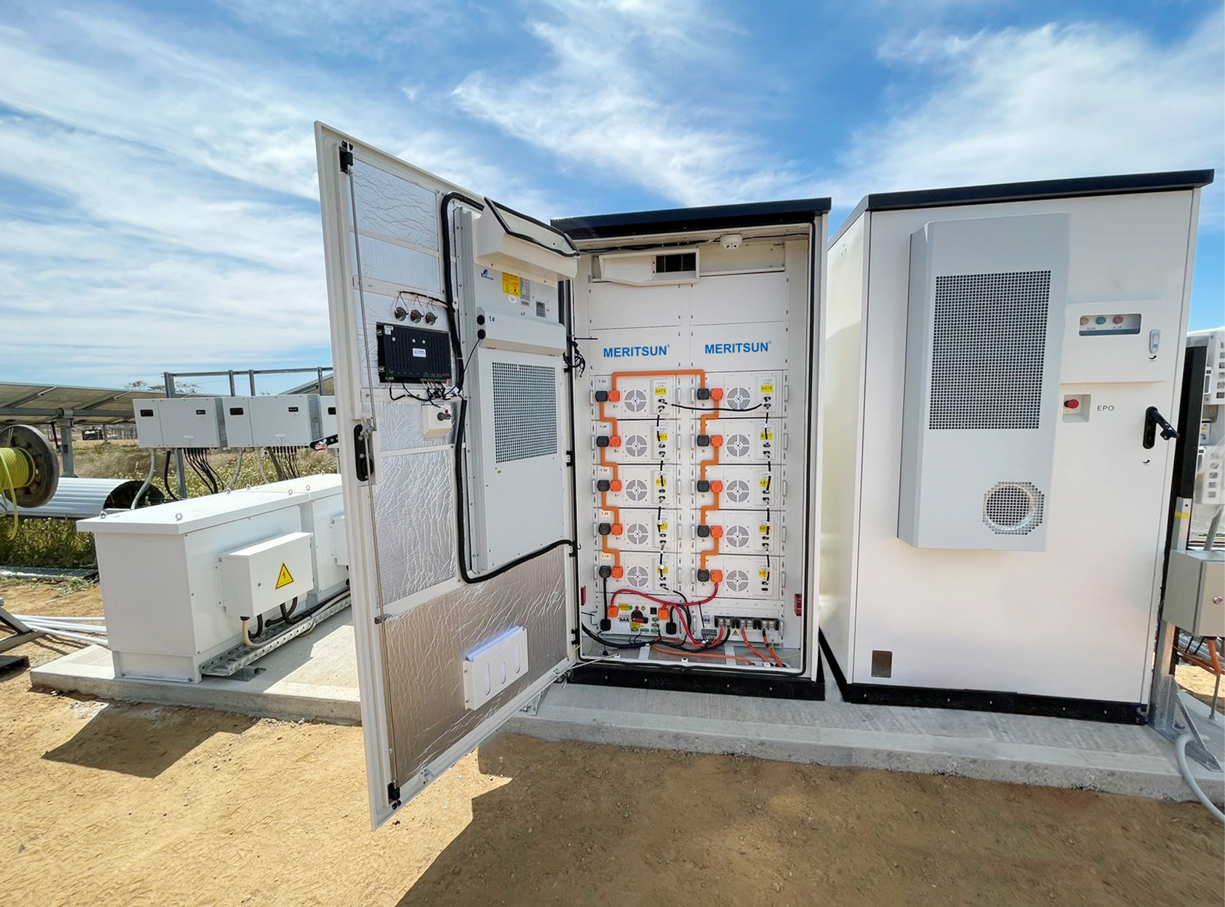 MERITSUN CUSTOMIZED BESS 100KWH LIFEPO4 BATTERY BANK FOR BACK UP