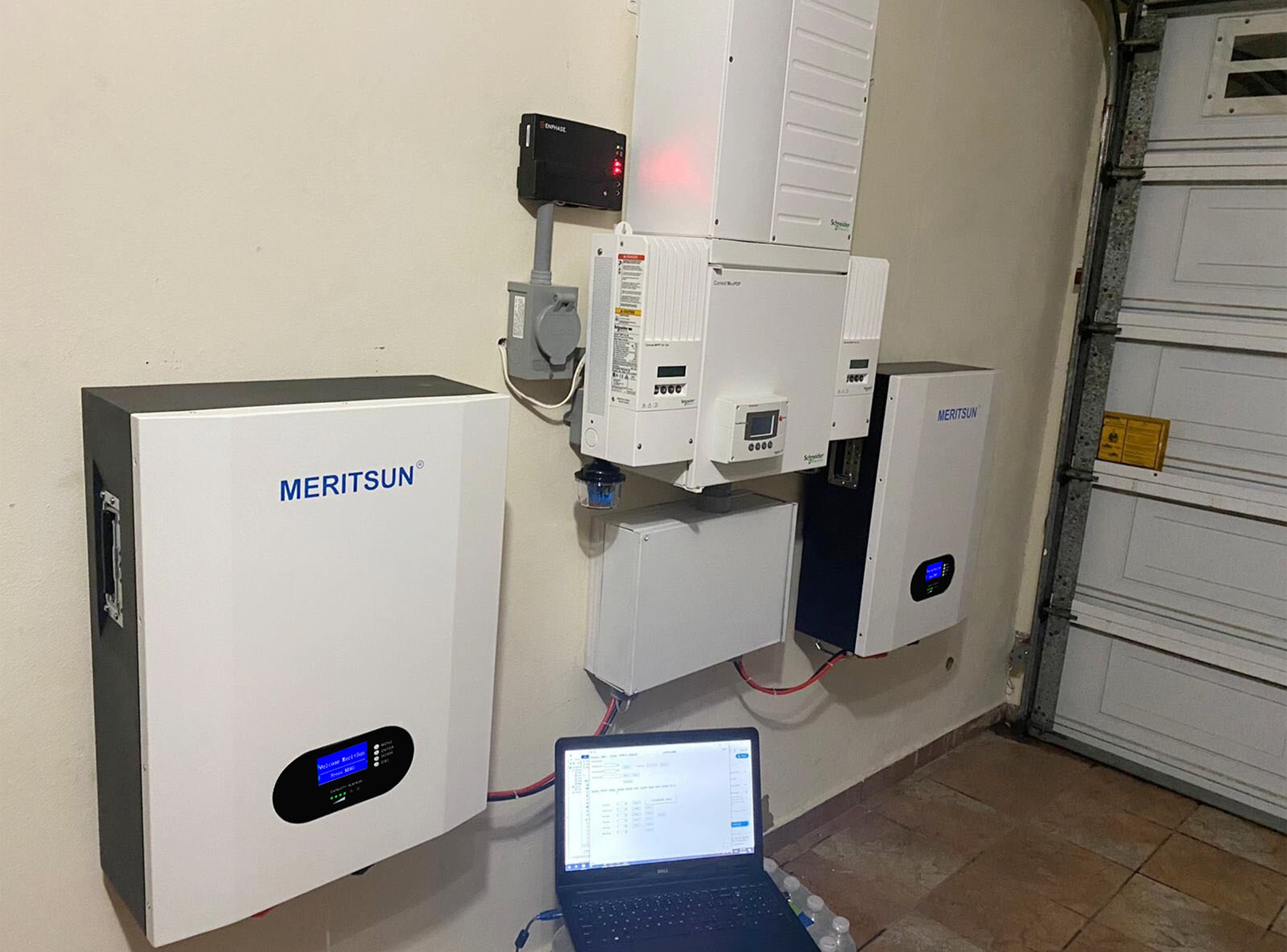 MERITSUN 20kWh POWERWALL LIFEPO4 BATTERY FOR HYBRID SOLAR SYSTEM IN CARRIBEAN